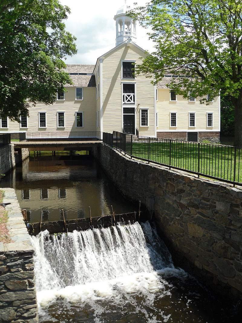 Thomas Jefferson believed in a laissez-faire attitude towards businesses-- that the government would not help or hurt them. This photograph shows Slater Mill in Pawtucket, Rhode Island.