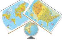 STUDYING GEOGRAPHY & ECONOMICS GLOBES & MAPS There