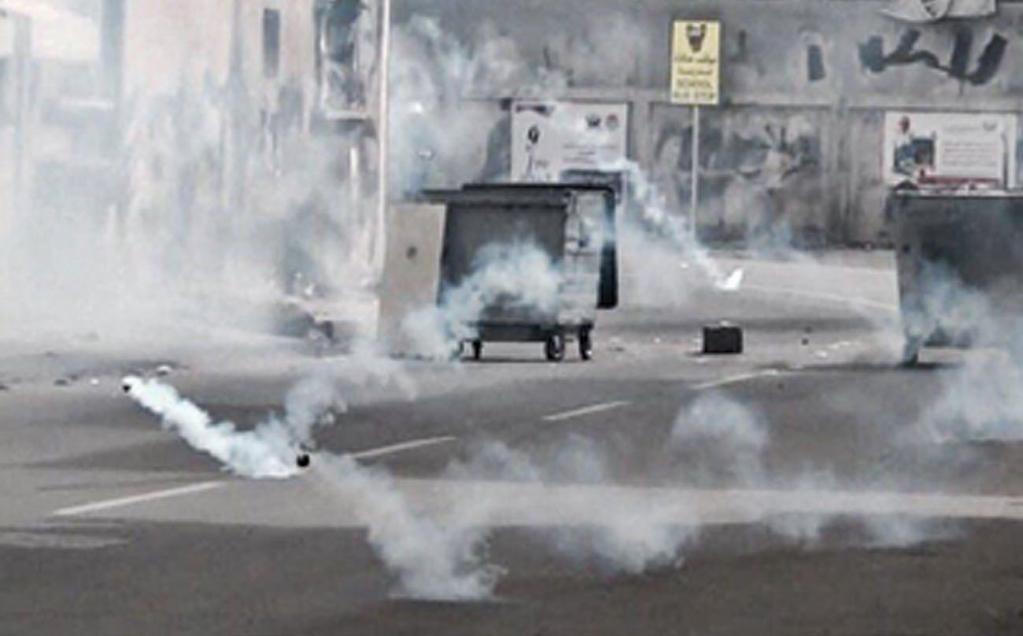 Bahrain Center for Human Rights was able to document 2817. Of these, 8.25% were dispersed using tear gas, and in some cases using live ammunition known locally as birdshot.