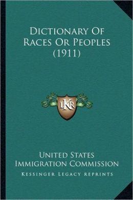 The Race Problem Who Is an American? 1911 U.S.
