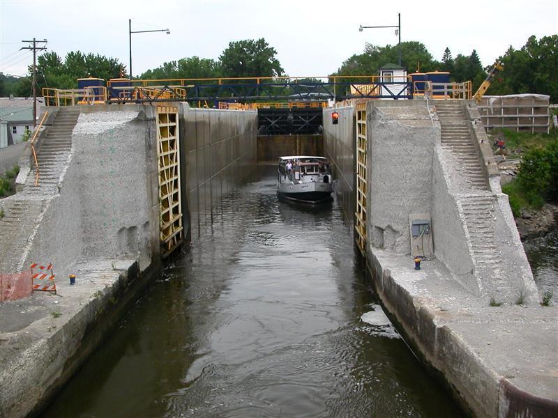 Route of the Erie Canal and the Lock System
