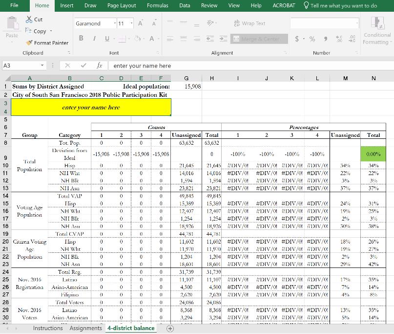Using the Excel tool 13