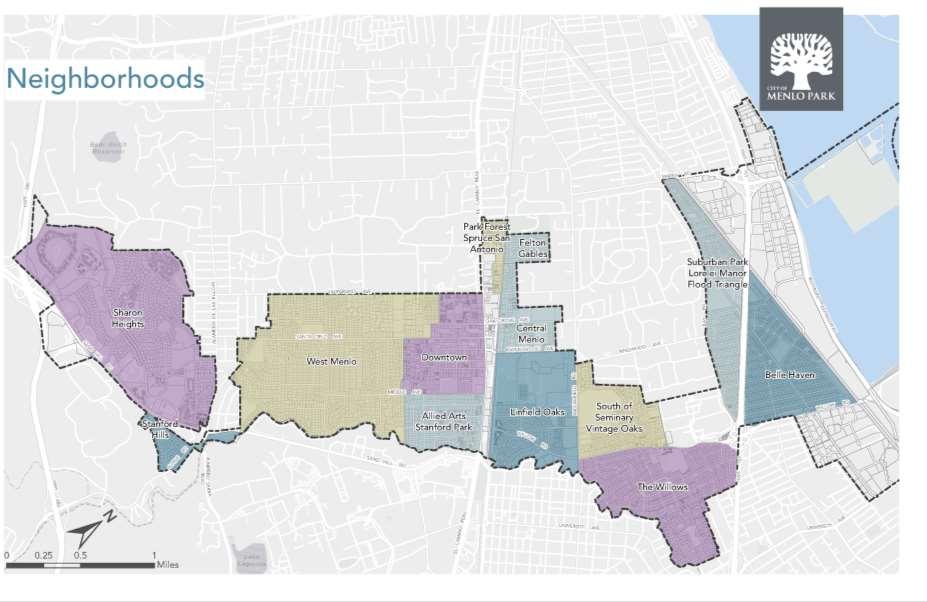City Neighborhoods Map 11 Belle Haven has a population of