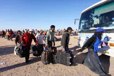 STRATEGY AND ACTIVITIES Tunisia The decisive response by the international community in the first month of the emergency assisted to avert a potential humanitarian disaster on the Tunisian border.