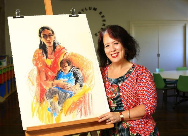 Advocacy Collaborations SOLUTIONS: Wendy Sharpe Portraits of Humanity Archibald prize winner Wendy Sharpe is drawing 39 asylum seekers and refugees for a major
