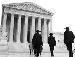 Wisconsin v. Yoder (1972) Amish families were fined for stopping education for children at the age of 16, therefore breaking a state law.