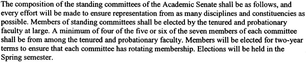 "Excessive absences" shall be defined by the committee. Section 3.