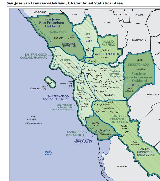 In 2013, the Federal Government added San Joaquin County to the San Jose-San