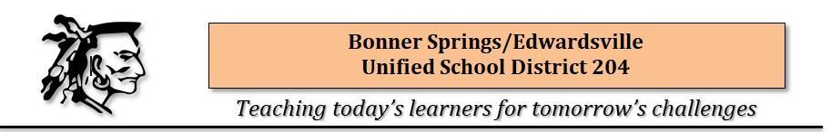 Unified School District 204 - Bonner Springs / Edwardsville Meeting Location: Bonner Springs Elementary 212 S. Neconi Ave., Bonner Springs, KS Monday, at 7:00 p.m. AGENDA FOR REGULAR MEETING AI: Action Item DI: Discussion Item IO: Information Only 1.