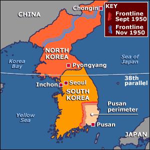 THE KOREAN WAR September 15 1950, MacArthur ordered daring invasion behind enemy lines at Inchon Took North Korean s by surprise In weeks had