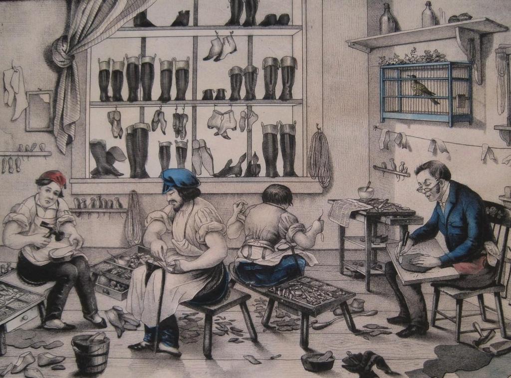 Transformation of the Shoe Industry Some manufacturers began employing