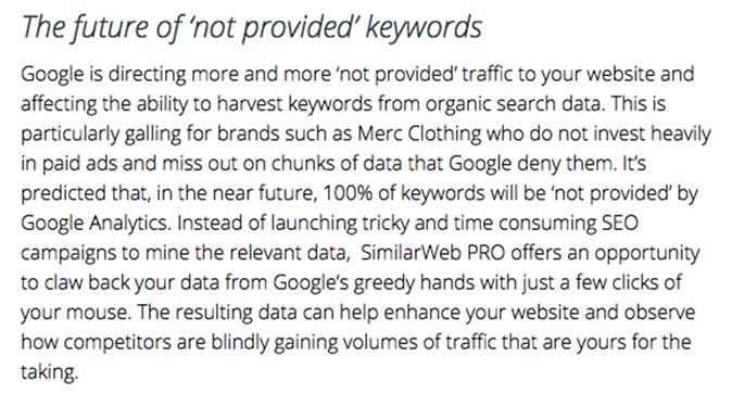 com/blog/similarweb pro reveals your true traffic data withnot provided keywords 16.