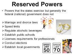 Reserved powers pass laws examine gov.