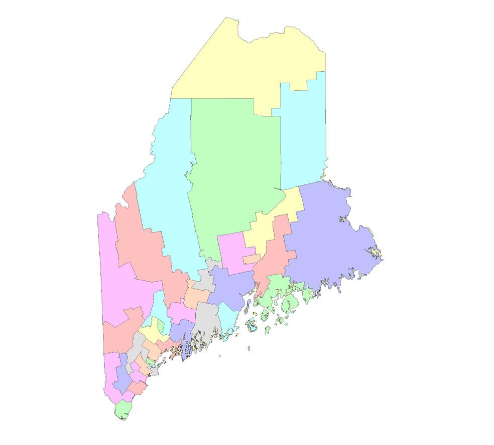 In Maine, redistricting begins in the Advisory Apportionment Commission. The Advisory Apportionment Commission is a hybrid model, comprised of both private citizens and public officials.