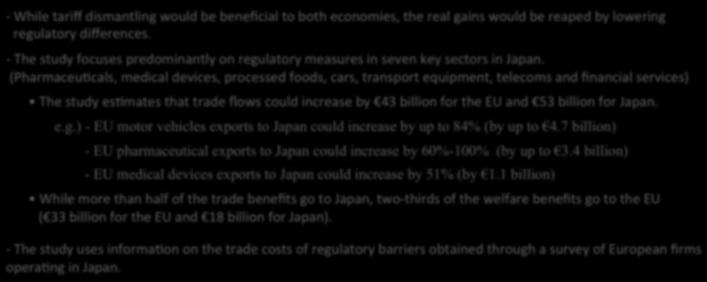 - The study focuses predominantly on regulatory measures in seven key sectors in Japan.
