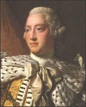 King George III King of England who