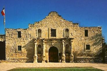 The Alamo Location, in Texas, where a battle between