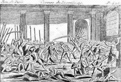 Violence in Paris (1792) Riots threaten the king and his family Royal