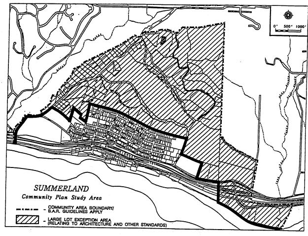Figure 2 shows the existing 1992 BAR Guidelines which include exemptions for lots in the Rural Area and Ortega Ridge Hill Road portion of the Urban Area.