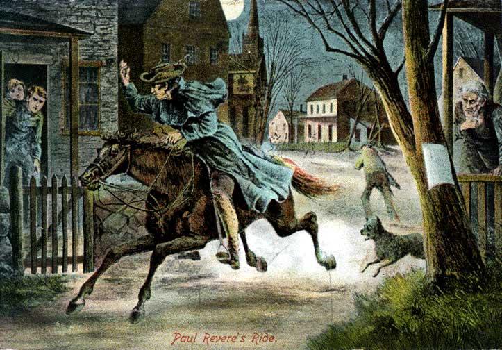 1775 1775 1775 Paul Revere s Midnight Ride April 18, 1775 As the British marched to Lexington hoping to disarm the people and capture the instigators, Samuel Adams and John Hancock, Paul Revere