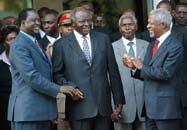 Following the eruption of violence after the December 2007 elections, the chairman of the AU, Ghana s President John Kufuor, mandated the Panel of Eminent African Personalities, led by the former UN