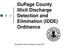 DuPage County Illicit Discharge Detection and Elimination (IDDE) Ordinance. Mary Beth Falsey, DuPage County EDP