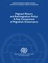 Migrant Return and Reintegration Policy: A Key Component of Migration Governance