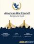 American War Council Background Guide