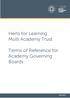 Herts for Learning Multi Academy Trust. Terms of Reference for Academy Governing Boards