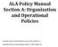 ALA Policy Manual Section A: Organization and Operational Policies