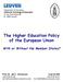 The Higher Education Policy of the European Union
