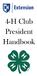4-H Club President Handbook