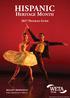 HERITAGE MONTH 2017 PROGRAM GUIDE. BALLET HISPANICO Friday, September 15 at 9:00 p.m. Ballet Hispańico in Club Havana, Paula Lobo