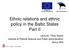 Ethnic relations and ethnic policy in the Baltic States Part II