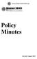 Policy Minutes Revised August 2014