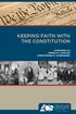 Keeping faith with the constitution