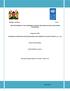 REPUBLIC OF KENYA JOINT PROGRAMME OF THE GOVERNMENT OF KENYA AND UNITED NATIONS DEVELOPMENT PROGRAMME. Programme Title: