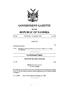 OF THE REPUBLIC OF NAMIBIA CONTENTS OFFICE OF THE PRIME MINISTER PROMULGATION OF ACT OF PARLIAMENT