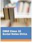 CBSE Class 10 Social Notes Civics