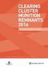 CLEARING CLUSTER MUNITION REMNANTS 2016