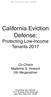California Eviction Defense: