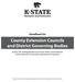 County Extension Councils and District Governing Bodies