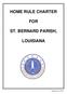 HOME RULE CHARTER FOR ST. BERNARD PARISH, LOUISIANA
