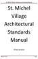 St. Michel Village Architectural Standards Manual