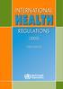 INTERNATIONAL HEALTH REGULATIONS )2005( THIRD EDITION
