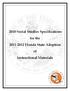 2010 Social Studies Specifications Florida State Adoption of Instructional Materials
