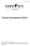 Tunisia's Constitution of 2014