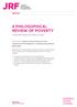 A PHILOSOPHICAL REVIEW OF POVERTY