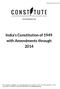 India's Constitution of 1949 with Amendments through 2014