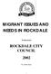 MIGRANT ISSUES AND NEEDS IN ROCKDALE